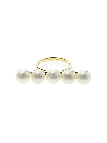 Tasaki Tasaki Balance Signature Ring Yellow Gold (18K) Fashion Pearl Band Ring Gold (view 1)
