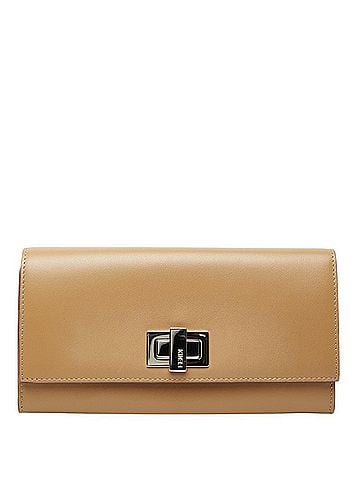Fendi Fendi Peekaboo Long Wallet 8M0377 Brown Leather Women's FENDI (view 1)