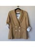 Veronica Beard Stripes Tan Blazer Size 4 - photo 3