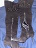 Brian Atwood 100% Suede Black Boots Size 10 - photo 4