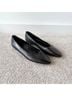 VANELi 100% Leather Black Flats Size 9 1/2 - photo 4