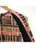 Marissa Webb Plaid Pink Black Short Sleeve Blouse Size 4 - photo 4