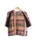 Marissa Webb Plaid Pink Black Short Sleeve Blouse Size 4 - photo 1