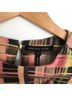 Marissa Webb Plaid Pink Black Short Sleeve Blouse Size 4 - photo 3