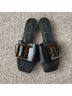 Joie Black Brown Sandals Size 8 1/2 - photo 3