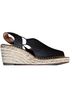 Clarks 100% Leather Print Black Wedges Size 6 - photo 8