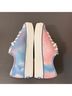 Keds 100% Canvas Tie-dye Blue Pink White Sneakers Size 5 1/2 - photo 5