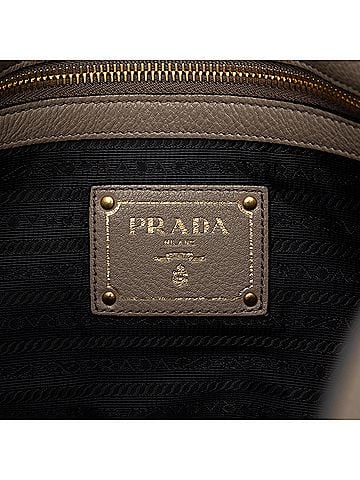 Prada Vitello Daino Canapa Logo Tote (view 2)