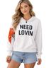 Daydreamers 100% Cotton Print White Pullover Hoodie Size L - photo 1