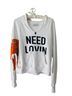 Daydreamers 100% Cotton Print White Pullover Hoodie Size L - photo 2