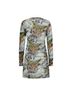 Ed Hardy Print White Black Green Casual Dress Size XL - photo 5