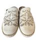 OluKai 100% Leather Floral Graphic Tan Mule/Clog Size 6 - photo 1