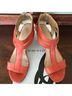 Nine West 100% Leather Solid Orange Sandals Size 7 - photo 7