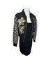Ed Hardy 100% Polyester Animal Print Black Gold Brown Jacket Size S - photo 5