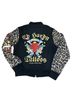 Ed Hardy 100% Polyester Animal Print Black Gold Brown Jacket Size S - photo 2