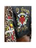 Ed Hardy 100% Polyester Animal Print Black Gold Brown Jacket Size S - photo 6