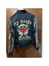 Ed Hardy 100% Polyester Animal Print Black Gold Brown Jacket Size S - photo 7