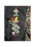 Ed Hardy 100% Polyester Animal Print Black Gold Brown Jacket Size S - photo 9