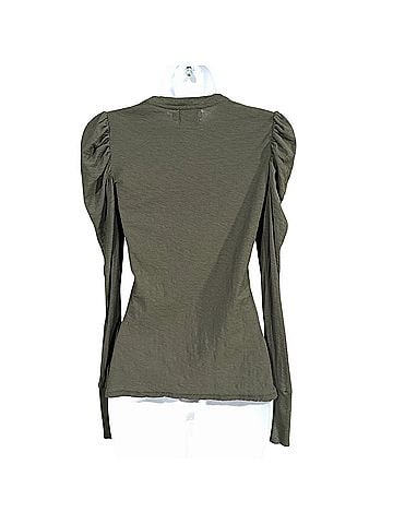 NATION LTD Lilian Front Snap Henley Long Sleeve T-Shirt (view 2)