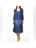 Komarov 100% Polyester Ombre Blue Gray Casual Dress Size S - photo 5