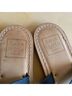 MADE IN ITALY 100% Leather Blue Sandals Size EU 40 - photo 3