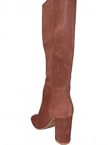 Chinese Laundry Women Krafty Suede Knee High Block Heel Boots in Brown (view 2)