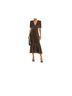 Rhode 100% Velvet Black Gold Cocktail Dress Size 2 - photo 1