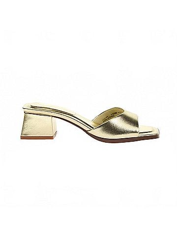Chinese Laundry Women's Linda Block Heel Sandals in Gold (view 1)