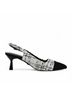 Chinese Laundry White Women's Mariella Kitten Heel in Black/White Tweed Size 9 - photo 1