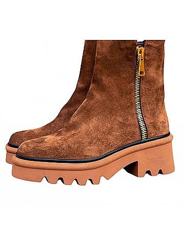 Homers Women's Lys Heeled Ankle Boot in Crosta Sandalo (view 2)