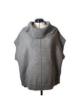 Moth MOTH Anthropology Mock Neck Poncho Pullover Sweater (view 1)