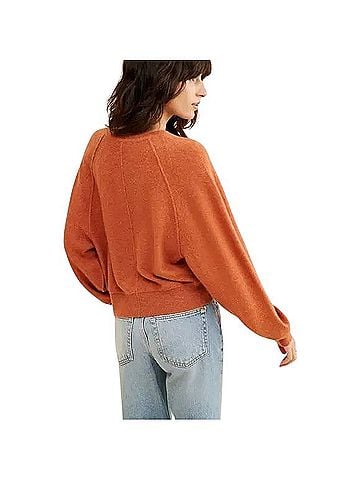 Free People Porta Cashmere Henley Sweater Cashmere Pullover Sweater (view 2)
