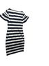 Eliza J Stripes White Blue Casual Dress Size 4 - photo 4