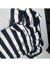 Eliza J Stripes White Blue Casual Dress Size 4 - photo 6