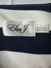 Eliza J Stripes White Blue Casual Dress Size 4 - photo 3