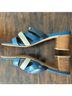 Brighton 100% Leather Blue Heels Size 9 1/2 - photo 7