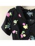 ModCloth 100% Polyester Floral Black Multi Color Casual Dress Size 4 - photo 12