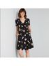 ModCloth 100% Polyester Floral Black Multi Color Casual Dress Size 4 - photo 10