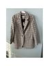 Madewell Checkered-gingham Brown White Blazer Size XS - photo 4