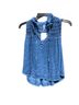 Free People Solid Blue Sleeveless Top Size S - photo 2
