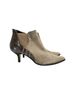 Donald J Pliner 100% Suede Snake Print Tan Brown Ankle Boots Size 7 - photo 1