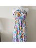 Aqua 100% Polyester Floral Multi Color Casual Dress Size S - photo 6