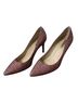 L.K. Bennett 100% Patent Leather Print Red Heels Size EU 38 - photo 1