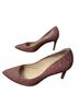 L.K. Bennett 100% Patent Leather Print Red Heels Size EU 38 - photo 2
