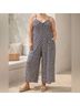 J.Crew 100% Polyester Floral Blue White Jumpsuit Size 16 - photo 8