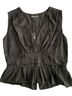 BCBGeneration 100% Polyester Floral Black Sleeveless Top Size L - photo 1