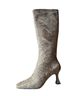Jeffrey Campbell 100% Suede Checkered-gingham Tan Heels Size 8 - photo 2