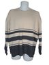 Magaschoni Stripes Multi Color Pullover Sweater Size M - photo 1