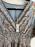 Max Studio Floral Blue Cocktail Dress Size M - photo 3