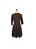 Nine West Leopard Print Black Tan Cocktail Dress Size 6 - photo 2